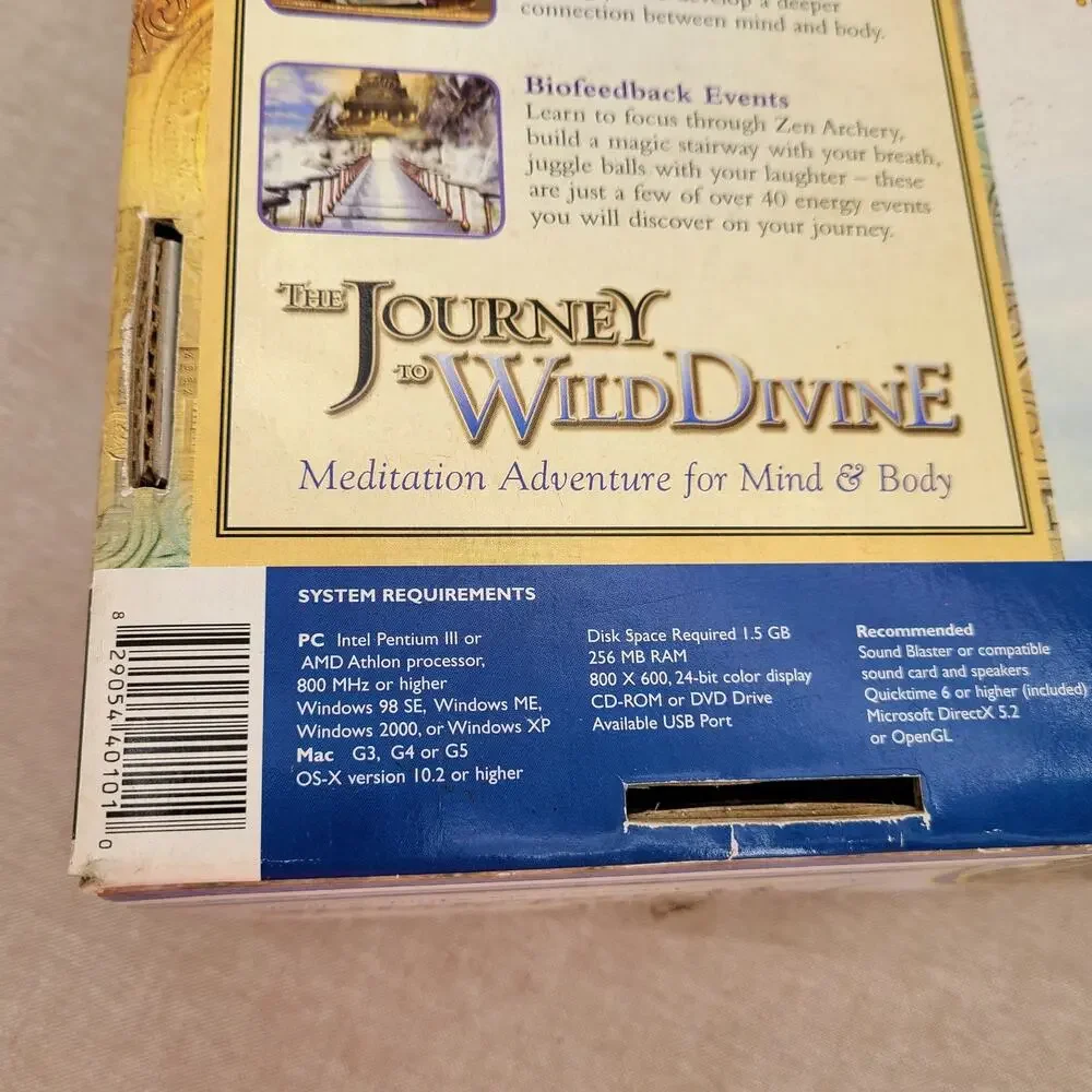 The Journey to Wild Divine The Passage Biofeedback Game for Win XP - Open Box